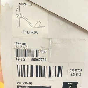 Black ALDO heel sandals